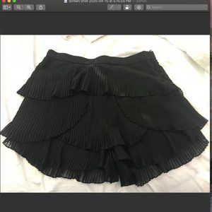 zara black skort skirt